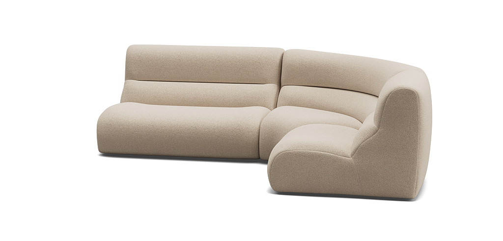 1978 High Back Modular Curved Corner Sofa